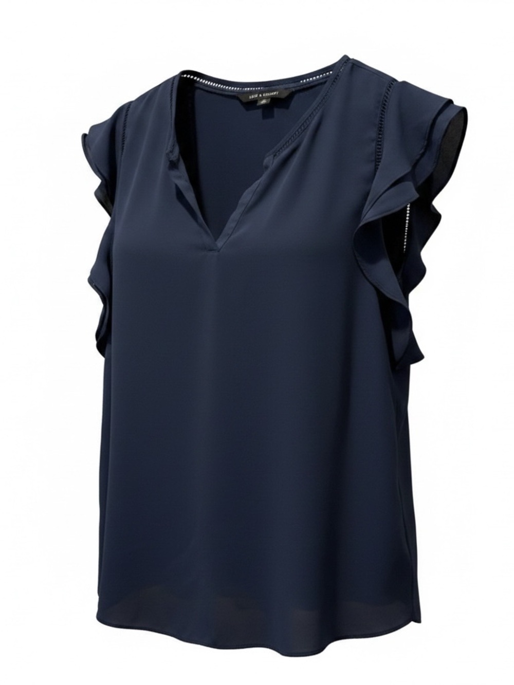 Zac and Rachel Women’s XL Navy color short sleeve blouse